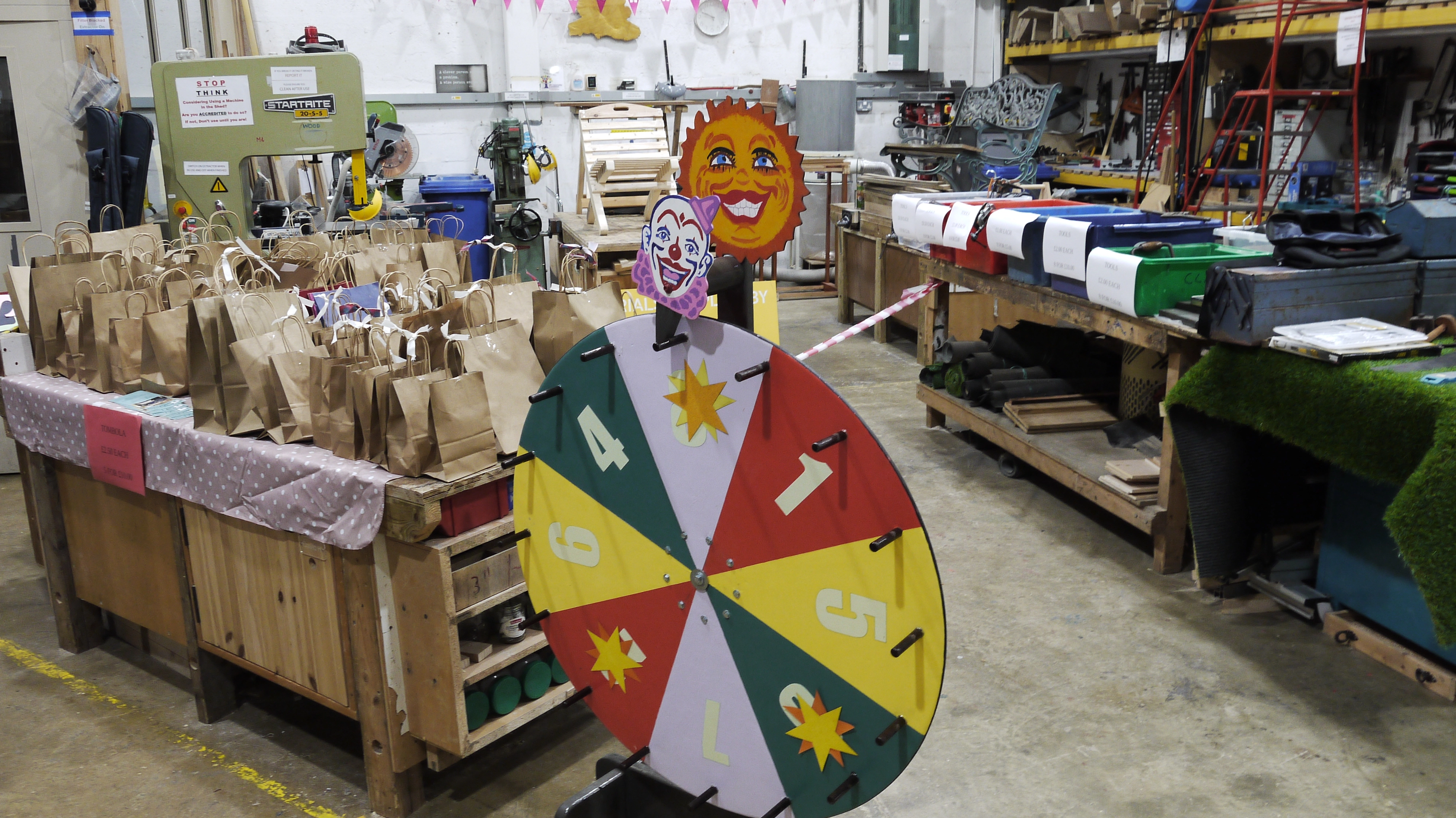 Visitors enjoying refreshments